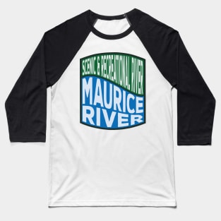 Maurice River Scenic and Recreational River Wave Baseball T-Shirt